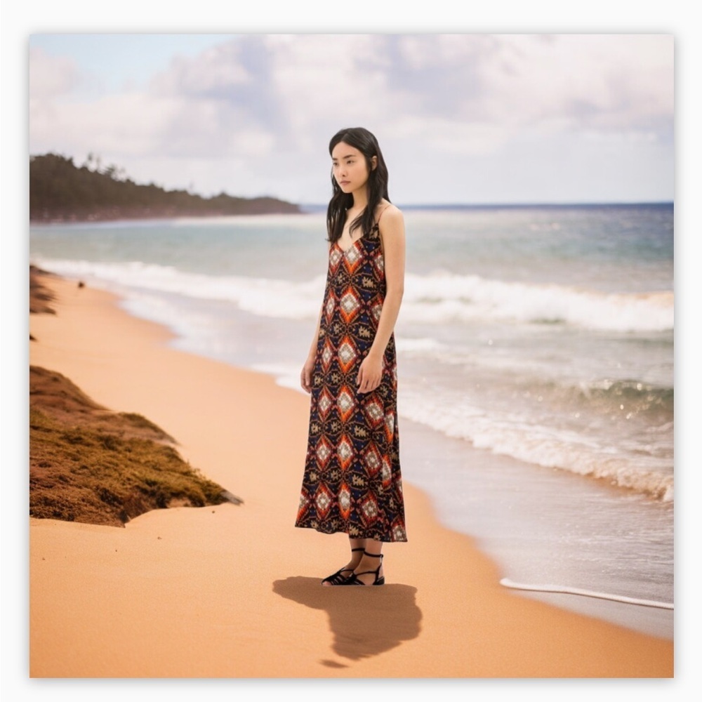 ZARA Tribal Print Open Back Slit Maxi Dress
SIZE M-NWOT -😍 Beautiful!!​​​ - Picture 7 of 16